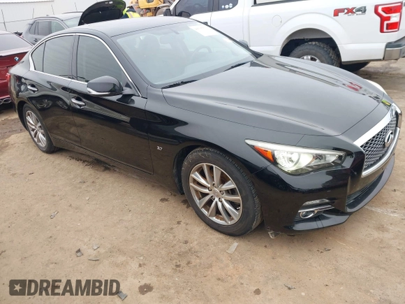 2014 Infiniti Q50 with VIN JN1BV7AP7EM691187, listed as a IAAI auction lot 41535773 with 82,148 mi miles and . Bid and sale history available at DreamBid. Image 1.