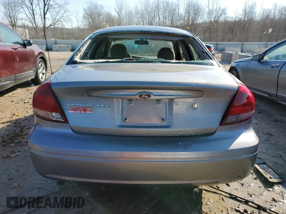 2007 Ford Taurus SEL with VIN 1FAFP56U07A178529, listed as a Copart auction lot 89332695 with 217,166 mi miles and Non Repairable. Bid and sale history available at DreamBid. Image 6.