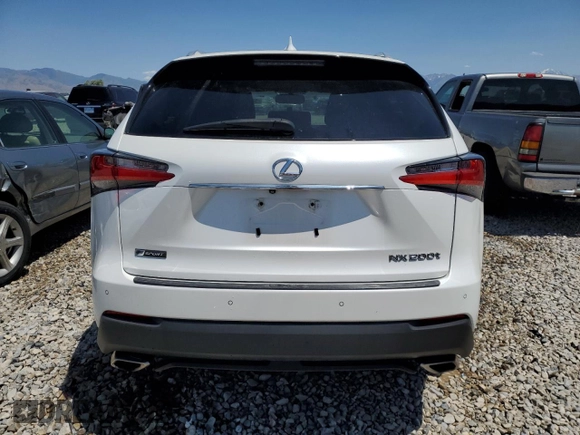 2015 Lexus NX 200t with VIN JTJBARBZ4F2023815, listed as a Copart auction lot 58347745 with 129,527 mi miles and Salvage title. Bid and sale history available at DreamBid. Image 6.
