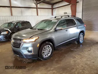 2022 Chevrolet Traverse LT Cloth z VIN 1GNEVGKW6NJ120332, wystawiony jako Copart lot #56694435 z przebiegiem 58 864 mil mil oraz Nie do naprawy • Non repairable. Historia ofert i sprzedaży dostępna na DreamBid. Obrazek 1.