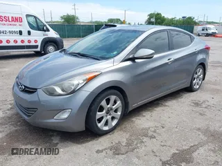 2012 Hyundai Elantra Limited with VIN KMHDH4AE5CU369859, listed as a IAAI auction lot 42095240 with 174,486 mi miles. Bid and sale history available at carsss.com. Image 2.