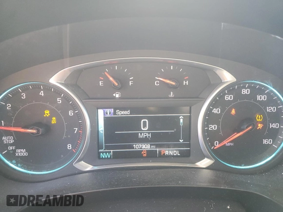 2019 Chevrolet Traverse LT Cloth with VIN 1GNEVGKW0KJ203170, listed as a Copart auction lot 43367475 with 107,308 mi miles and Salvage Title. Bid and sale history available at carsss.com. Image 9.