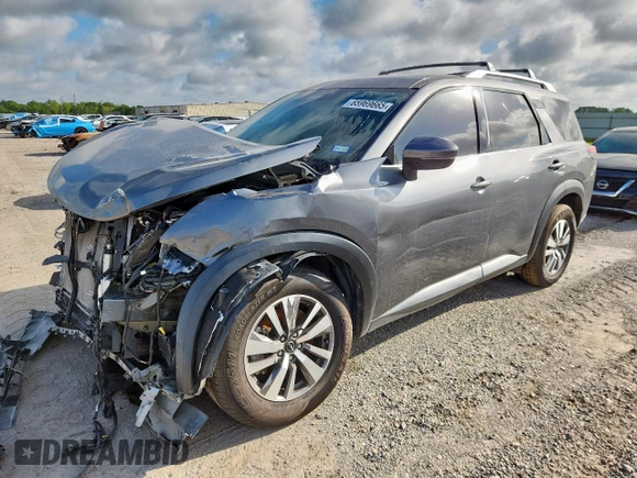2023 Nissan Pathfinder SL with VIN 5N1DR3CA4PC209839, listed as a Copart auction lot 65969665 with 48,743 mi miles and Clean title. Bid and sale history available at DreamBid. Image 1.