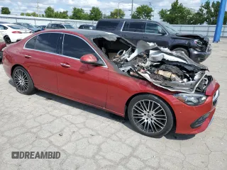 2022 Mercedes-Benz C 300 with VIN W1KAF4HB0NR034710, listed as a Copart auction lot 68326544 with Not Provided miles and Salvage Title. Bid and sale history available at DreamBid. Image 4.