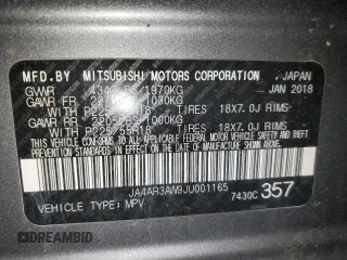 2018 Mitsubishi Outlander Sport SE 2.4 with VIN JA4AR3AW9JU001165, listed as a Copart auction lot 45495805 with 51,780 mi miles and Salvage Title. Bid and sale history available at carsss.com. Image 14.
