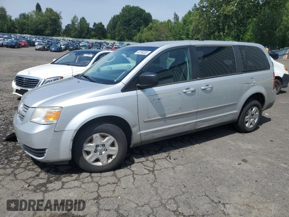 2009 Dodge Grand Caravan SE with VIN 2D8HN44E59R686851, listed as a Copart auction lot 48758335 with Not provided miles and Salvage title. Bid and sale history available at DreamBid. Image 1.