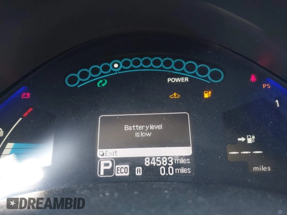 2015 Nissan LEAF SV with VIN 1N4AZ0CP2FC314782, listed as a IAAI auction lot 41786599 with 84,583 mi miles and . Bid and sale history available at DreamBid. Image 14.