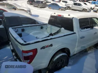 2021 Ford F-150 XL with VIN 1FTFW1E11MFB18030, listed as a Copart auction lot 42501475 with 73,582 mi miles and Salvage title. Bid and sale history available at DreamBid. Image 3.