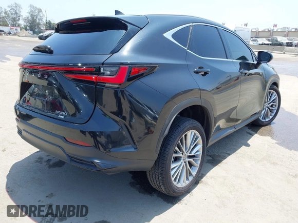 2025 Lexus NX 350 Premium with VIN 2T2GGCEZ6SC073039, listed as a IAAI auction lot 42358628 with 9,549 mi miles and . Bid and sale history available at DreamBid. Image 4.