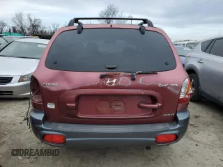 2002 Hyundai Santa Fe GLS with VIN KM8SC73D22U153199, listed as a Copart auction lot 86425594 with 252,992 mi miles and Non Repairable. Bid and sale history available at carsss.com. Image 6.