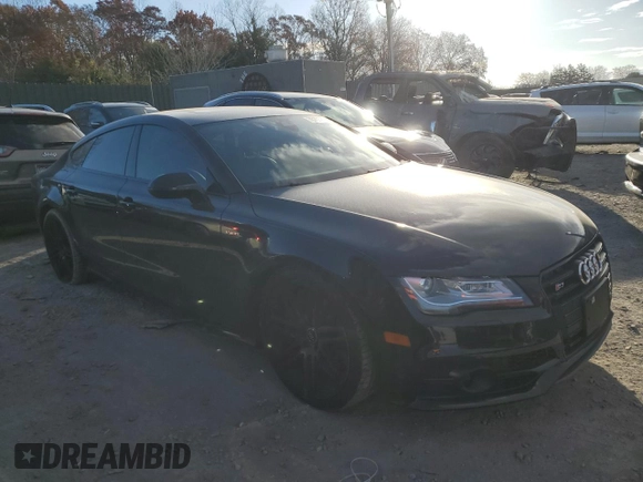 2014 Audi S7 Prestige with VIN WAUW2AFC2EN034654, listed as a Copart auction lot 76705853 with 90,513 mi miles and Salvage Title. Bid and sale history available at carsss.com. Image 4.