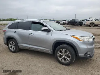 2014 Toyota Highlander XLE with VIN 5TDKKRFH8ES034339, listed as a Copart auction lot 49213015 with 115,317 mi miles and Salvage Title. Bid and sale history available at carsss.com. Image 4.