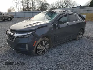 2023 Chevrolet Equinox LT with VIN 3GNAXKEG3PS117194, listed as a Copart auction lot 42994445 with 56,204 mi miles and Salvage Title. Bid and sale history available at carsss.com. Image 1.