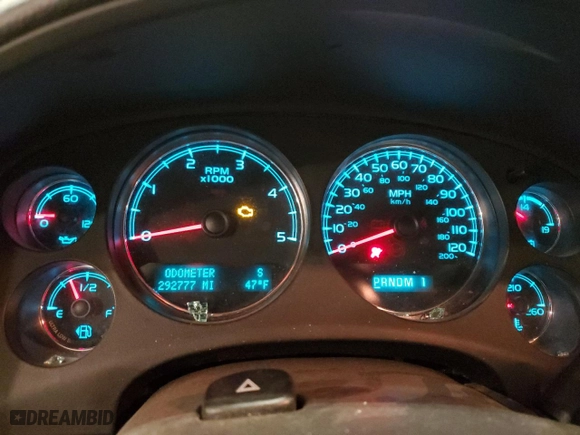 2013 Chevrolet Silverado 2500HD LTZ with VIN 1GC1KYC82DF147695, listed as a Copart auction lot 46005915 with 292,777 mi miles and Salvage Title. Bid and sale history available at carsss.com. Image 9.