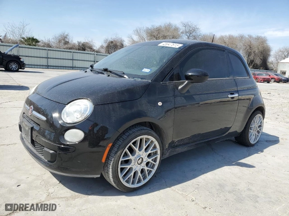 2015 FIAT 500 Pop with VIN 3C3CFFAR0FT753569, listed as a Copart auction lot 45647615 with NaN miles and Salvage Title. Bid and sale history available at carsss.com. Image 1.
