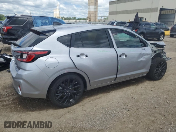 2024 Subaru Impreza RS with VIN JF1GUHJCXR8323289, listed as a Copart auction lot 59922304 with 1,699 mi miles and Salvage Title. Bid and sale history available at carsss.com. Image 3.