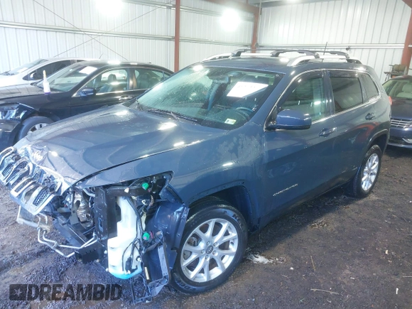 2018 Jeep Cherokee Latitude Plus with VIN 1C4PJLLX3JD573359, listed as a IAAI auction lot 41313339 with 98,981 mi miles. Bid and sale history available at carsss.com. Image 17.