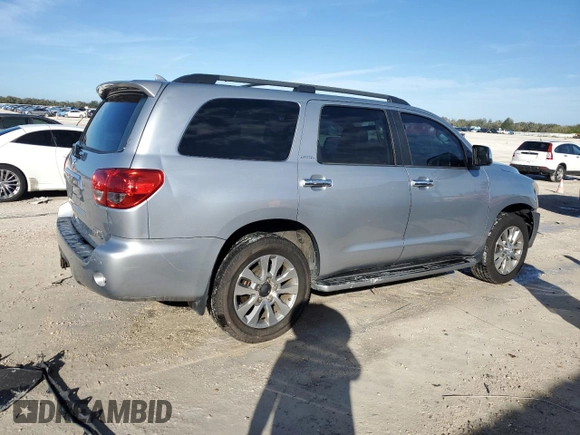 2014 Toyota Sequoia Limited with VIN 5TDKY5G19ES055130, listed as a Copart auction lot 42318155 with 129,880 mi miles and Salvage Title. Bid and sale history available at carsss.com. Image 3.