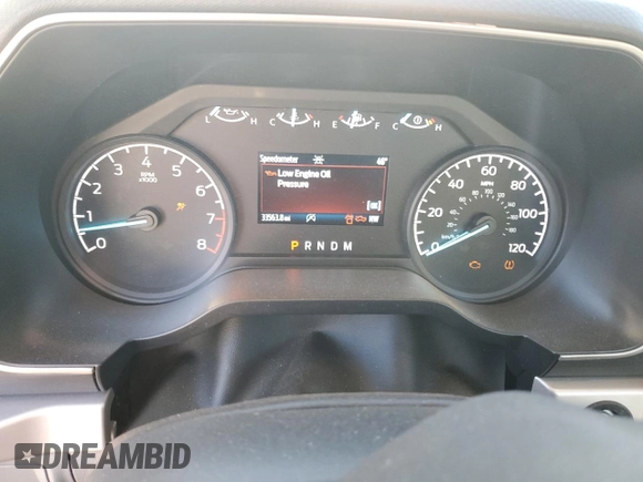 2023 Ford F-150 XL with VIN 1FTMF1CB2PKG05574, listed as a Copart auction lot 49050295 with 33,563 mi miles and Salvage Title. Bid and sale history available at carsss.com. Image 9.