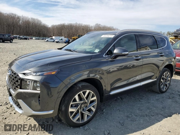 2023 Hyundai Santa Fe Calligraphy with VIN 5NMS5DAL2PH640568, listed as a Copart auction lot 45269215 with 19,962 mi miles and Salvage Title. Bid and sale history available at carsss.com. Image 1.