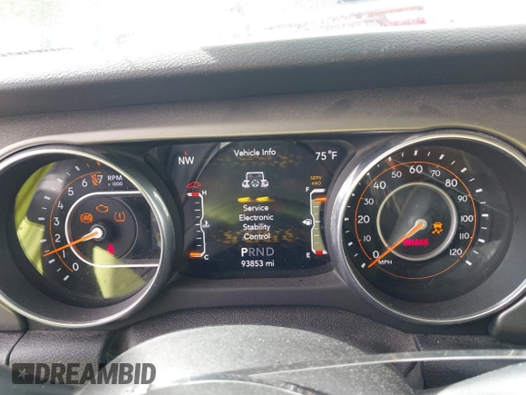2018 Jeep Wrangler Unlimited Sport S z VIN 1C4HJXDG8JW112639, wystawiony jako IAAI lot #41951965 z przebiegiem 93 853 mil mil oraz . Historia ofert i sprzedaży dostępna na DreamBid. Obrazek 7.