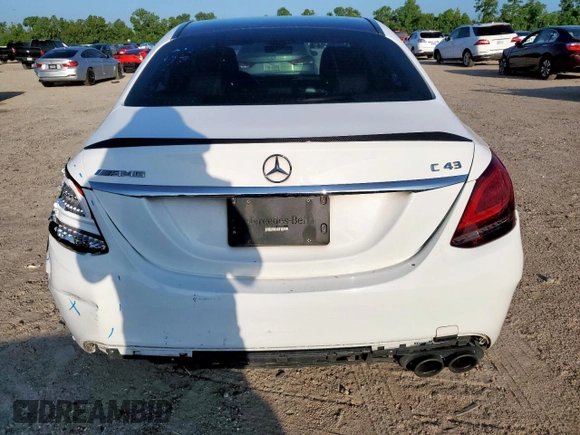 2019 Mercedes-Benz C 43 AMG with VIN 55SWF6EB7KU292836, listed as a Copart auction lot 62105695 with 128,539 mi miles and Clean title. Bid and sale history available at DreamBid. Image 6.