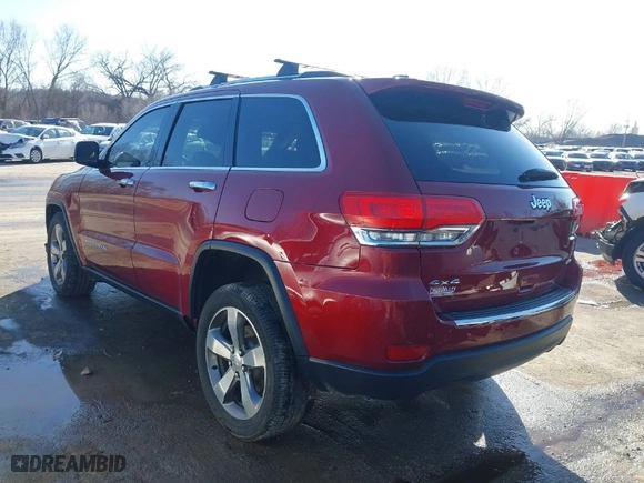2015 Jeep Grand Cherokee Limited with VIN 1C4RJFBG6FC836047, listed as a IAAI auction lot 41513675 with 174,375 mi miles. Bid and sale history available at carsss.com. Image 3.