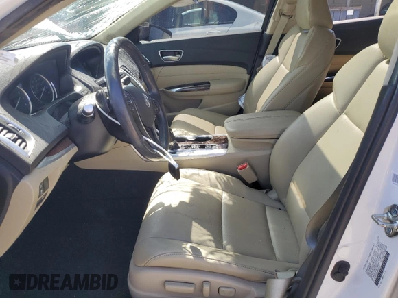 2020 Acura TLX with VIN 19UUB1F34LA016057, listed as a Copart auction lot 56383755 with 50,017 mi miles and Salvage title. Bid and sale history available at DreamBid. Image 7.