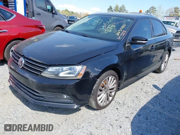 2016 Volkswagen Jetta Sedan 1.8T SEL with VIN 3VWL07AJ5GM263893, listed as a IAAI auction lot 41715603 with 188,778 mi miles. Bid and sale history available at carsss.com. Image 2.