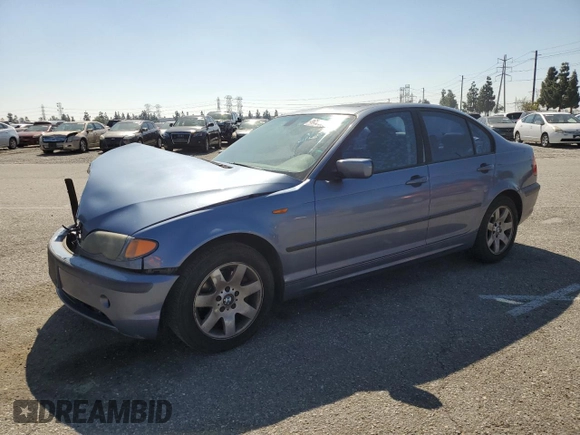 2004 BMW 3 Series 325i with VIN WBAAZ33404KP83614, listed as a Copart auction lot 46553355 with 146,198 mi miles and Salvage Title. Bid and sale history available at carsss.com. Image 1.