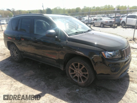 2017 Jeep Compass Sport with VIN 1C4NJCBB6HD187039, listed as a IAAI auction lot 41922499 with 127,086 mi miles and . Bid and sale history available at carsss.com. Image 1.