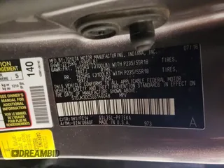 2016 Toyota Sienna LE with VIN 5TDJK3DC5GS146048, listed as a Copart auction lot 69964964 with 133,935 mi miles and Salvage Title. Bid and sale history available at carsss.com. Image 13.