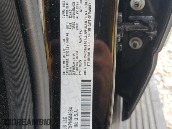 2023 Ram 1500 Limited z VIN 1C6RREHTXPN604684, wystawiony jako Copart lot #50374235 z przebiegiem 18 404 mil mil oraz Szkoda całkowita • Salvage title. Historia ofert i sprzedaży dostępna na DreamBid. Obrazek 13.