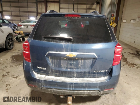 2016 Chevrolet Equinox LT with VIN 2GNALCEK9G6265922, listed as a Copart auction lot 46327025 with 106,823 mi miles and Salvage Title. Bid and sale history available at carsss.com. Image 6.