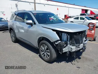 2025 Nissan Pathfinder SL with VIN 5N1DR3CC2SC229355, listed as a IAAI auction lot 42666860 with 7,777 mi miles and . Bid and sale history available at DreamBid. Image 1.