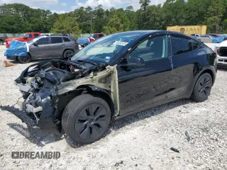 2025 Tesla Model Y Long Range z VIN 7SAYGDED6SA343319, wystawiony jako Copart lot #56333915 z przebiegiem 9 096 mil mil oraz Szkoda całkowita • Salvage title. Historia ofert i sprzedaży dostępna na DreamBid. Obrazek 1.
