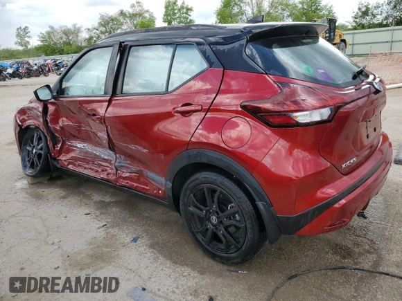 2021 Nissan Kicks SR z VIN 3N1CP5DV8ML537710, wystawiony jako Copart lot #56881755 z przebiegiem 27 402 mil mil oraz Szkoda całkowita • Salvage title. Historia ofert i sprzedaży dostępna na DreamBid. Obrazek 2.