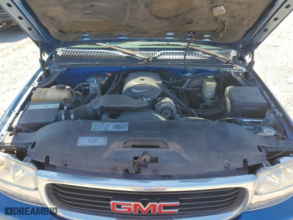 2002 GMC Sierra 1500 SLE with VIN 2GTEC19V221415765, listed as a Copart auction lot 57621414 with 205,416 mi miles and Salvage Title. Bid and sale history available at carsss.com. Image 11.