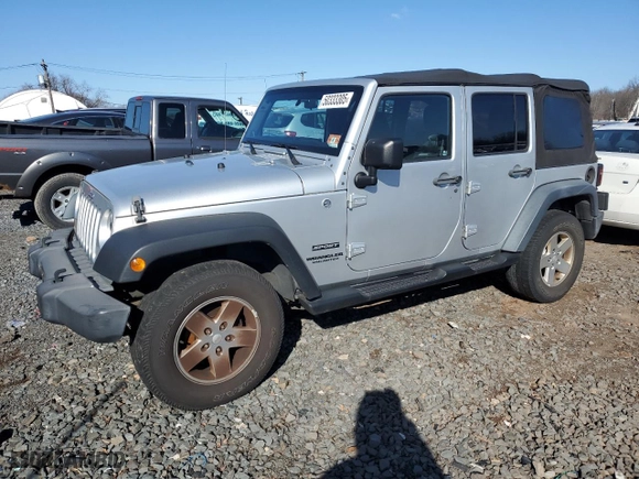 2012 Jeep Wrangler Unlimited Sport with VIN 1C4BJWDG6CL240737, listed as a Copart auction lot 50333305 with 97,799 mi miles and Clean Title. Bid and sale history available at carsss.com. Image 1.