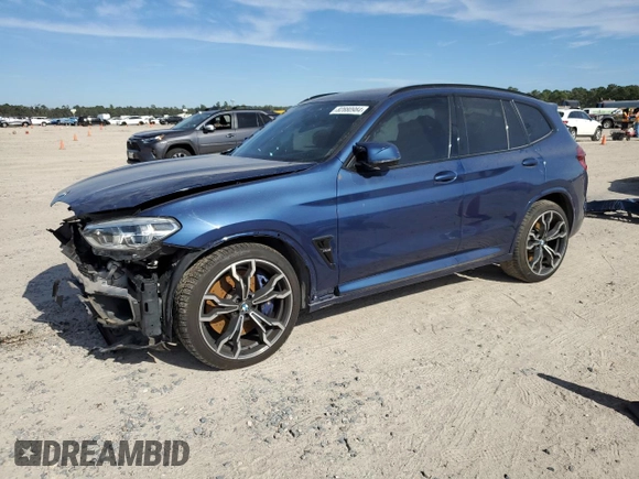 2020 BMW X3 M Competition with VIN 5YMTS0C06L9B67220, listed as a Copart auction lot 82880984 with 39,770 mi miles and Salvage Title. Bid and sale history available at carsss.com. Image 1.
