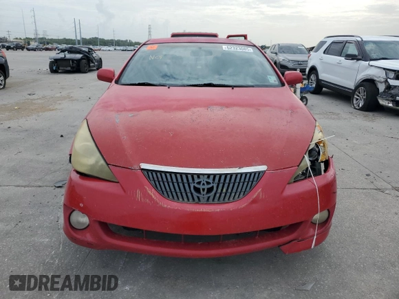 2004 Toyota Solara SE with VIN 4T1CE38P74U820006, listed as a Copart auction lot 62323085 with 224,057 mi miles and Salvage title. Bid and sale history available at DreamBid. Image 5.