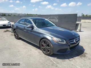 2015 Mercedes-Benz C-Class C 300 with VIN 55SWF4JBXFU066323, listed as a Copart auction lot 51364375 with 76,177 mi miles and Salvage Title. Bid and sale history available at carsss.com. Image 4.