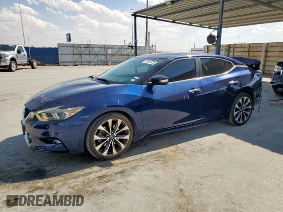 2016 Nissan Maxima SL with VIN 1N4AA6AP1GC440100, listed as a Copart auction lot 58035835 with 93,909 mi miles and Salvage title. Bid and sale history available at DreamBid. Image 1.