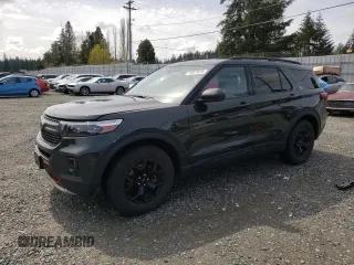 2023 Ford Explorer Timberline z VIN 1FMSK8JH1PGA74868, wystawiony jako Copart lot #51877615 z przebiegiem 34 292 mil mil oraz Szkoda całkowita • Salvage title. Historia ofert i sprzedaży dostępna na DreamBid. Obrazek 1.