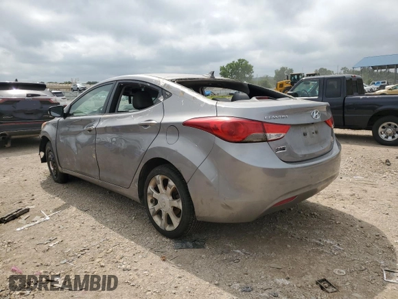 2012 Hyundai Elantra Limited with VIN KMHDH4AE3CU277052, listed as a Copart auction lot 65641075 with 286,209 mi miles and Clean title. Bid and sale history available at DreamBid. Image 2.