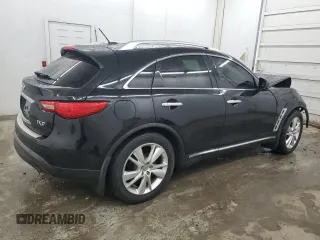 2013 Infiniti FX with VIN JN8CS1MW1DM170916, listed as a Copart auction lot 72916784 with 149,241 mi miles and Salvage Title. Bid and sale history available at DreamBid. Image 3.