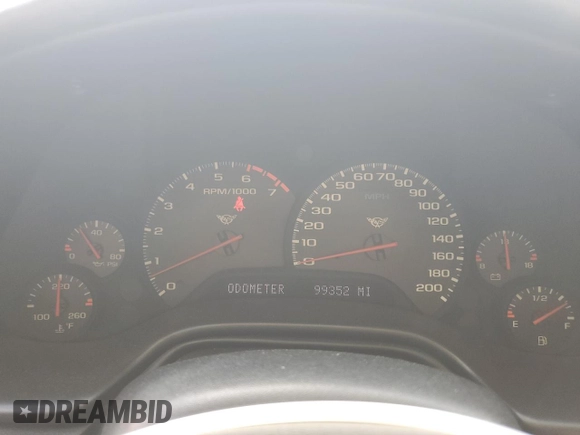 2001 Chevrolet Corvette with VIN 1G1YY22G015130939, listed as a Copart auction lot 55315995 with 99,352 mi miles and Clean Title. Bid and sale history available at DreamBid. Image 9.