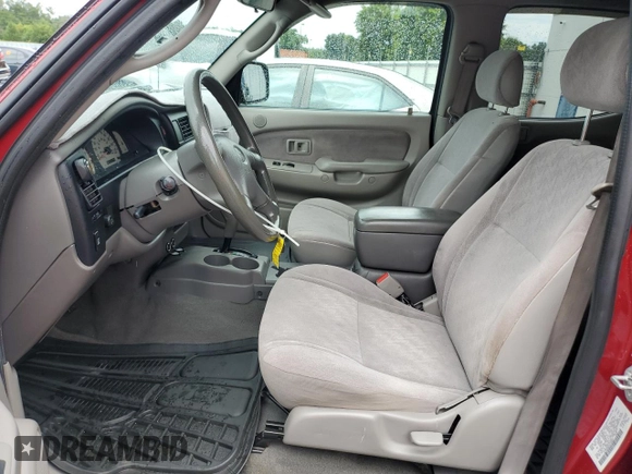 2004 Toyota Tacoma PreRunner with VIN 5TEGM92N54Z358832, listed as a Copart auction lot 59558895 with 229,796 mi miles and Salvage title. Bid and sale history available at DreamBid. Image 7.