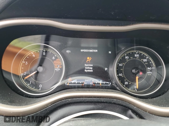 2016 Jeep Cherokee Limited with VIN 1C4PJMDBXGW261559, listed as a Copart auction lot 60042415 with 94,637 mi miles and Salvage title. Bid and sale history available at DreamBid. Image 9.