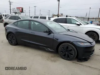 2024 Tesla Model 3 with VIN 5YJ3E1EA3RF737102, listed as a Copart auction lot 55321685 with 9,638 mi miles and Salvage Title. Bid and sale history available at carsss.com. Image 4.
